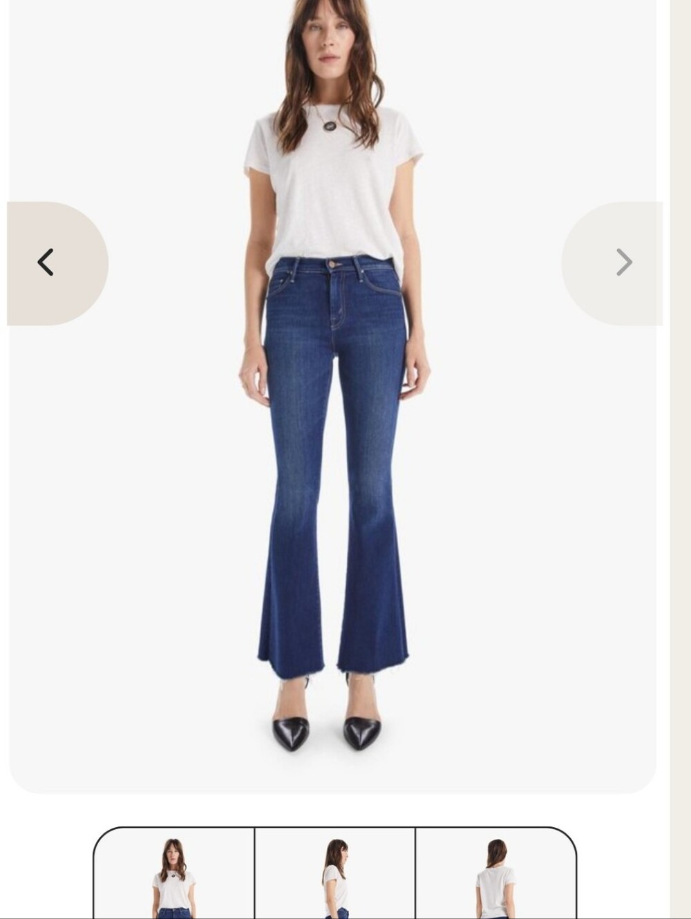 MOTHER Weekender Home MoviedDark Flared Women's Jeans